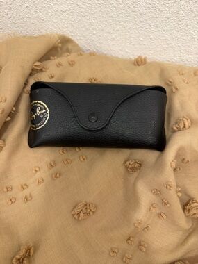 Ray-Ban Black Sunglasses Case with Gold Logo